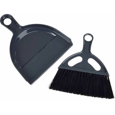 Pelle & Balayette en Plastique "Mini" 20cm Anthracite (1/2)