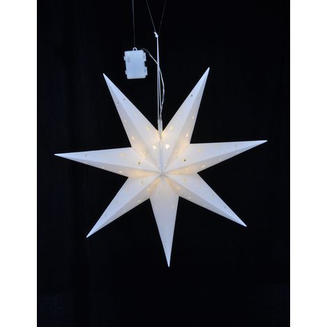 LED Weihnachtsstern 60x21 cm - 12 warmweiße LED
