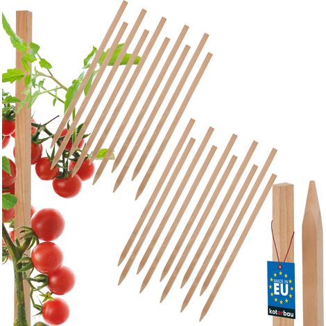Estacas de madera KOTARBAU® para tomateras, huertos y arbustos, soporte de 30 cm, juego de 20 unidades