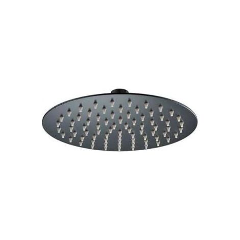 Rociador redondo estándar acero inox antical negro