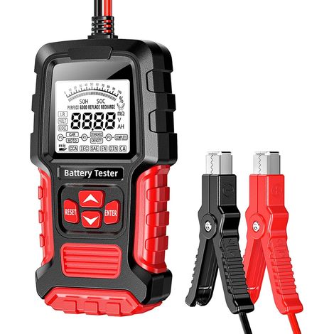 Testeur de batterie de voiture 12 V 24 V 100-2000 CCA alternateur de voiture 3 Ah-200 Ah Appareil d'analyse numérique pour batteries AGM, lithium, gel (1/5)
