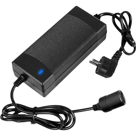 Convertisseur de tension 230 V vers 12 V, adaptateur secteur pour voiture, convertisseur AC vers CC, adaptateur allume-cigare, prise de courant, régulateur de tension, adaptateur pour allume-cigare (1/5)
