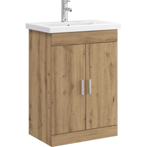 Badezimmermöbel-Set Artisan-Eiche 61 x 40 x 84,5 cm vidaXL