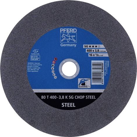 Disque abrasif Pferd Chop Steel K SG 400x3 8x32 mm (1/4)