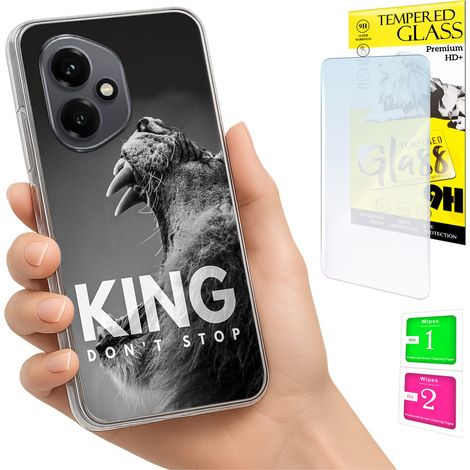 Schutzhülle für Honor X7d / 400 Smart Photo Cover Case Rückseite + 9H-Glas (1/5)