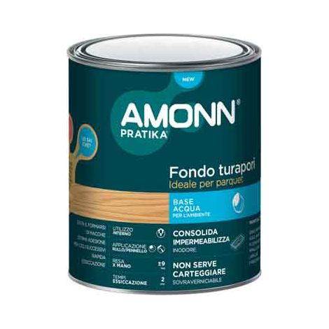 FONDO TURAPORI PER PARQUET AMONN 0,75 lt - Trasparente