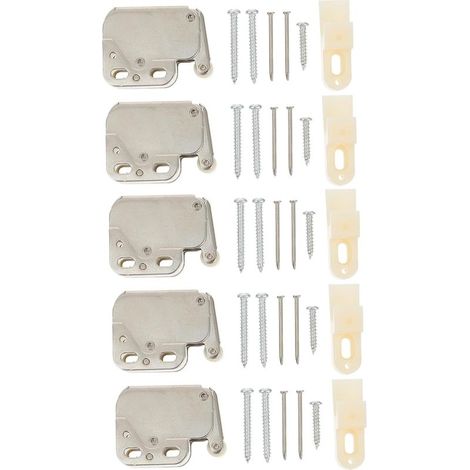 Lot de 10 verrous de sécurité pour armoires à charnières en forme de t (1/5)