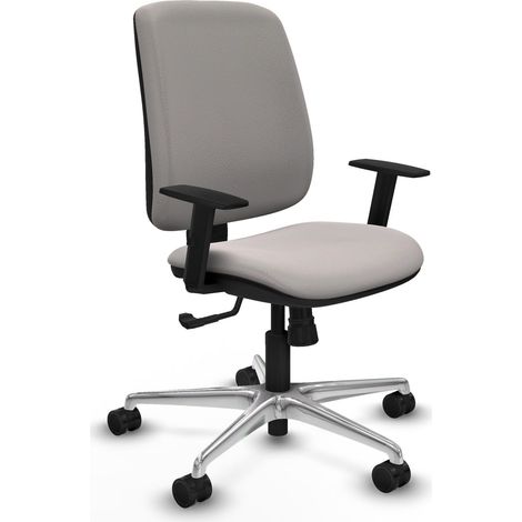 Chaise de bureau piqueras y crespo Alares blanc cuir synthétique (1/2)