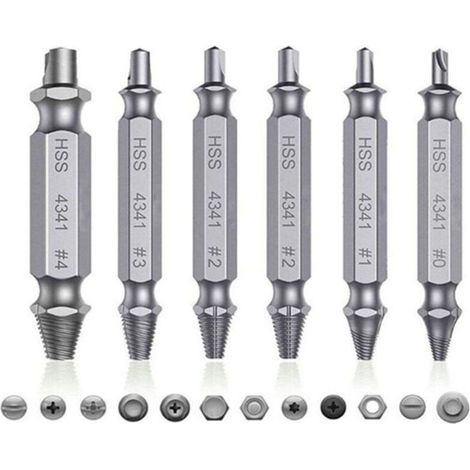 Kit D\'Extracteur de Boulon, Ensemble D\'Extracteur de Vis HSS 51 Mm / 2,01 Pouces Extracteur de Vis Dénudée avec une netteté Inégalée pour Vis à Tête Dénudée, écrous et Boulons, (1/5)