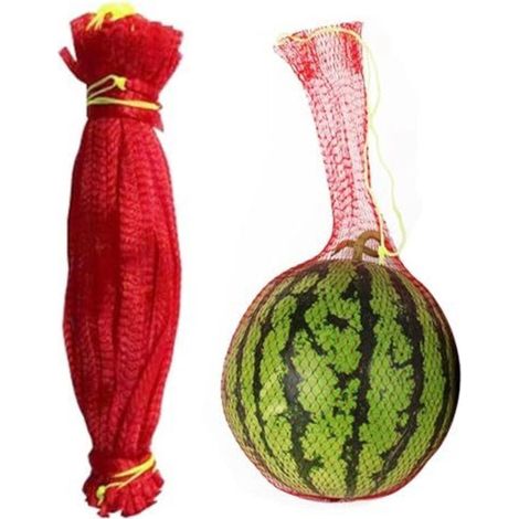 Watermelon Nets – 100 Pieces Hanging Watermelon Support Nets, Melon Nets for Hammock with Drawstring, Reusable Fruit Net Bag for Watermelon, Honeydew Melons (1/5)