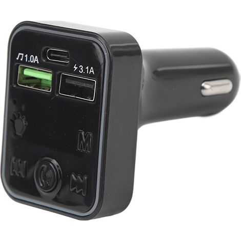 Autoradio Bluetooth MP3 FM Double USB Chargeur Voiture 12V-24V Kit Mains Libres Smartphone (1/5)