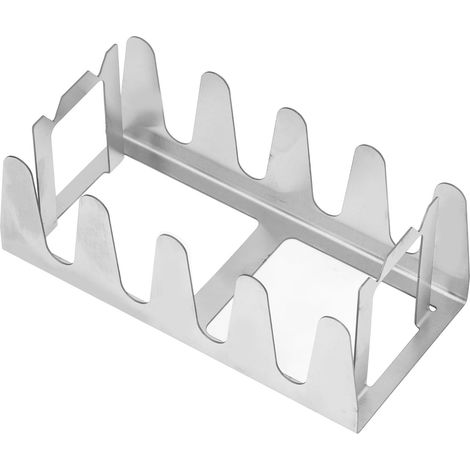 Grille de BBQ pliable en acier inoxydable, support multifonction pour cuisson en plein air, camping et pique-nique. (1/5)