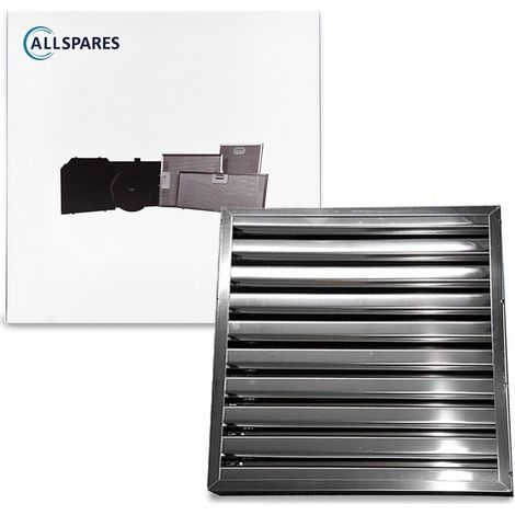 Filtro de láminas sin asas AllSpares apto para campanas extractoras de hostelería tipo B (400x500x25mm)