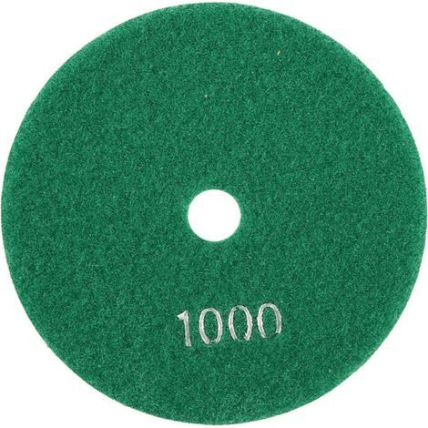Tampons de Ponçage de 5 Pouces, Tampons de Polissage à Disque Abrasif de 125 Mm, Tampon de Polissage, pour Pierre pour Marbre pour Béton pour Granit (1000) (1/4)