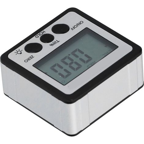 Inclinomètre numérique à écran LCD, niveau à bulle magnétique pour le travail du bois, 4 x 90° (1/5)