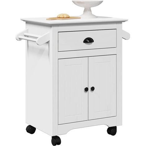 vidaXL Carrello da Cucina BODO Bianco 72x45x80 cm