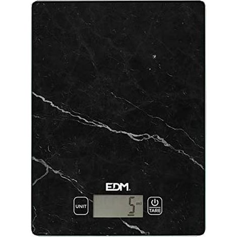 Bilancia da cucina edm modello 8425998075281 nero 14 x 19,5 cm (1/4)