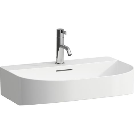 Lavabo de sobremesa LAUFEN Sonar, 3 agujeros para grifo, sin