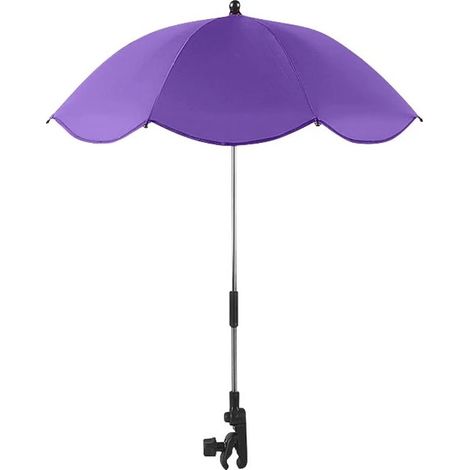 Parapluie pour poussette Fokelyi, pliable, avec support réglable, 78 cm, multicolore