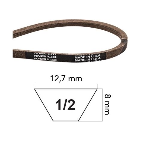 Cinghia trattorino tagliaerba fatta in KEVLAR COMPATIBILE MURRAY 37X59