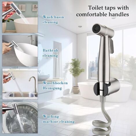 Kit complet de douchette pour toilettes , douchette à main pour bidet (1/3)