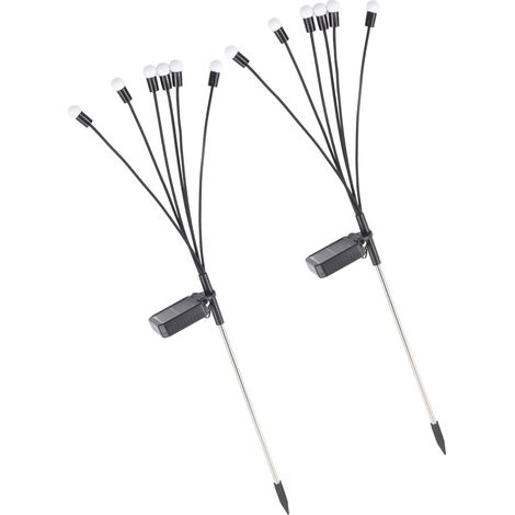 2 Solarleuchten für den Außenbereich, IP65 wasserdicht, warmweißes Dekolicht für Garten und Terrasse (1/5)
