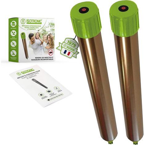 2-Piece Mole Repellent, Quartz Vibration, Aluminum Stem, Outdoor Use, Garden (1/5)