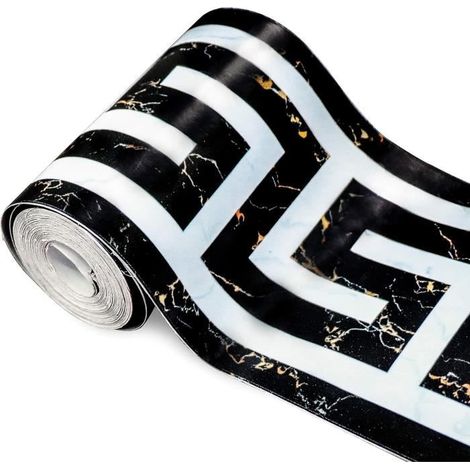 Frise Murale Adhesive - Moderne - PVC - 10 cm x 500 cm - Motif Géométrique (1/4)