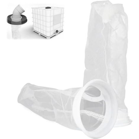 Filtre en nylon, bouchon de filtre à eau de pluie, grille de filtration pour réservoir d'eau, accessoires de réservoir lavables - 2 pièces (1/5)