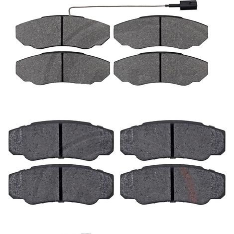KIT PASTIGLIE FRENO ANTERIORI E POSTERIORI compatibile con Alfa Romeo STELVIO / PASTIGLIE FRENANTI AUTO OEM P23187,P23180 / SOSTITUZIONE DIRETTA / BASSA POLVERE / SILENZIOSO