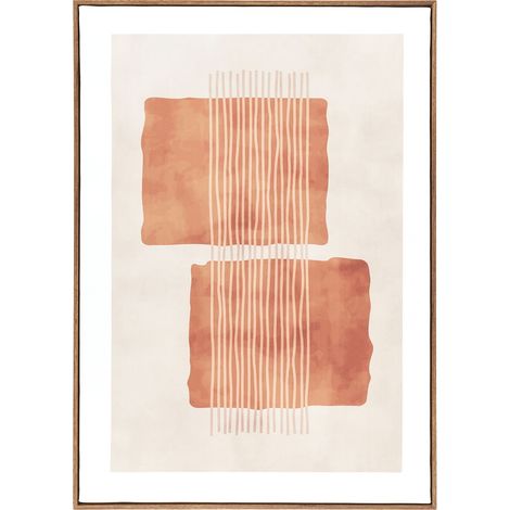 Stampa su tela Mina No.2 — beige e terracotta 50x70 cm (1/5)