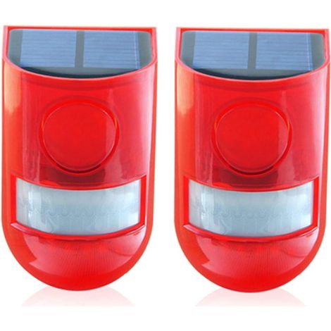 MINKUROW Allarme Sonoro Solare Luce Stroboscopica Led Lampeggiante Trasparente, Ip65 Impermeabile 110db Sistema Di Sicurezza Di Allarme Forte Per Casa Villa Fattoria Cortili, Allarme Acustico E Visivo (1/5)