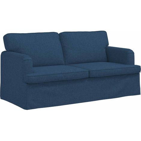 Canapé Bleu 162 x 80 x 85 cm tissu vidaXL (1/5)