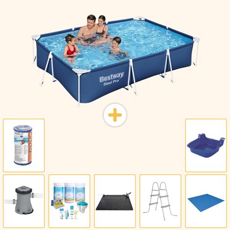 Bestway Bestway Steel Pro Rectangulaire - 300x201x66 cm - 8-pièces  S22091 (1/3)