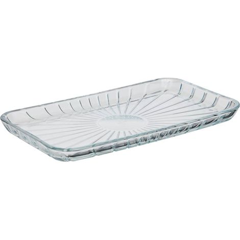 Piatto di presentazione trasparente l27,6xl16,2xh2,1cm - Atmosphera créateur d'intérieur (1/2)
