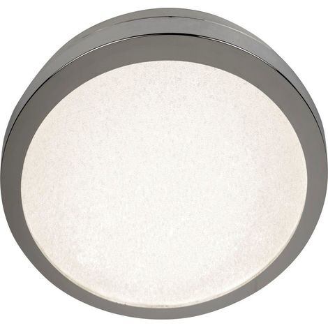 Searchlight Flush - Salle de bains à DEL intégrée à 1 lumière, chrome, blanc IP44 (1/3)