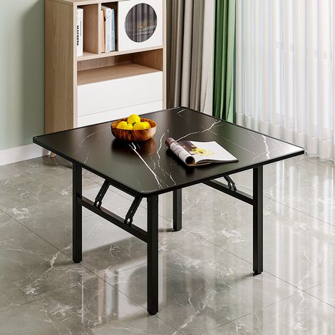 Square Marble Effect 80cm Folding Coffee Table (1/5)