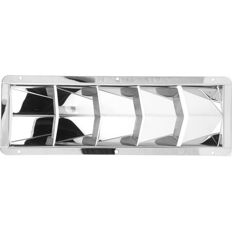 Grille d'aération Marine carrée en acier inoxydable, couverture de Grille à 5 fentes, volets de bateau, persienne aveugle (1/5)