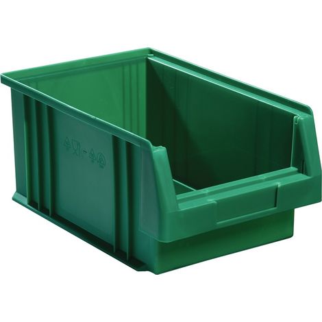Sichtlagerkasten PLK L330xB213xH150mm Polypropylen grün LA-KA-PE