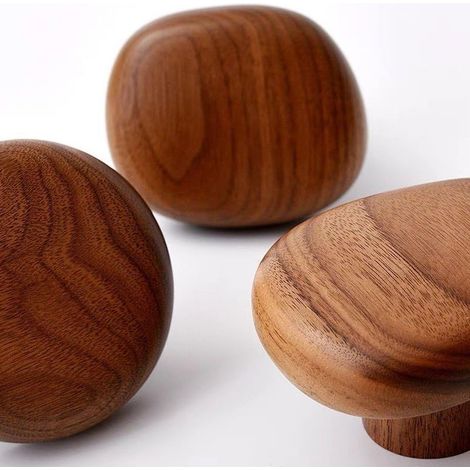 Wandhaken aus Holz, 4 Stück, dekorative Wandhaken, handgefertigte Wandhaken aus Holz (1/5)