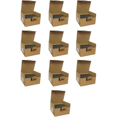 10 boîtes de 300 agrafes standard black - Hauteur 60 mm - Fixation Tube Ø 16 / 20 mm - Arcanaute (1/5)