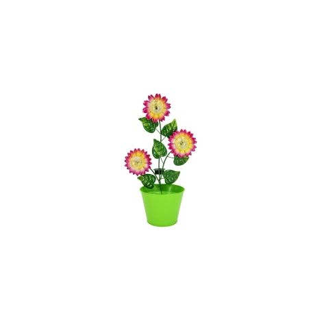 Lampe progarden sunflower in pot Solar 3 LED 45 cm