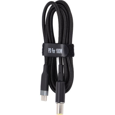 Câble de charge PC Portable USB Type-C Mâle vers Connecteur DC 7,9x5,5mm, Cordon d'alimentation PD pour Ordinateur Portable Lenovo (0,5 mètre) (1/5)
