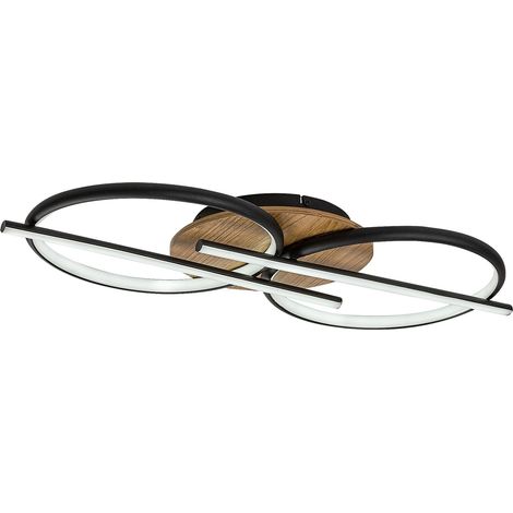 Plafonnier LED bois design 40W CCT 2200lm Arash Rabalux (1/5)