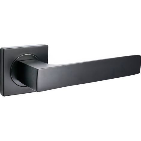 Maniglia Domino per porte interne quadrado-QR nera moderna