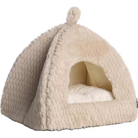 Igloo pour chat Naya 40 cm beige (1/3)