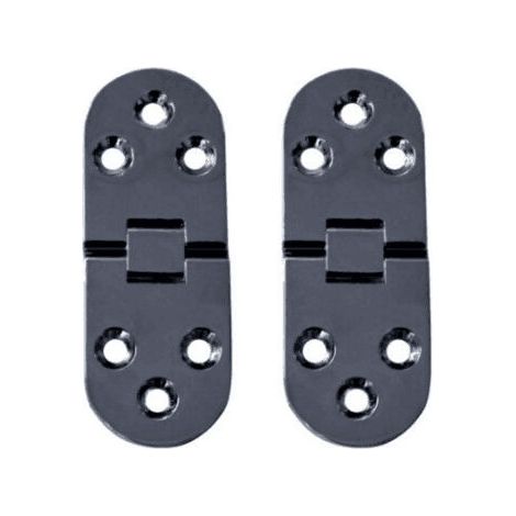 10 Pièces Charnières de Table Pliantes Plat Porte Cabinet Pliable Charnières Alliage Zinc Charniere Porte Placard,Round Edge Charnières pour Porte de Meuble avec vis,pour Table de Cuisine,Meubles Bure