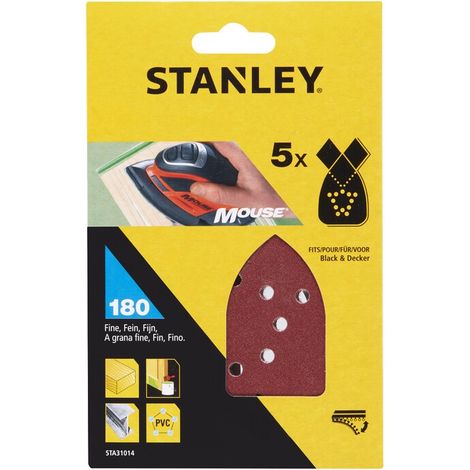 STANLEY STA31014 5 FOGLI VELCRO P/MOUSE 180 G