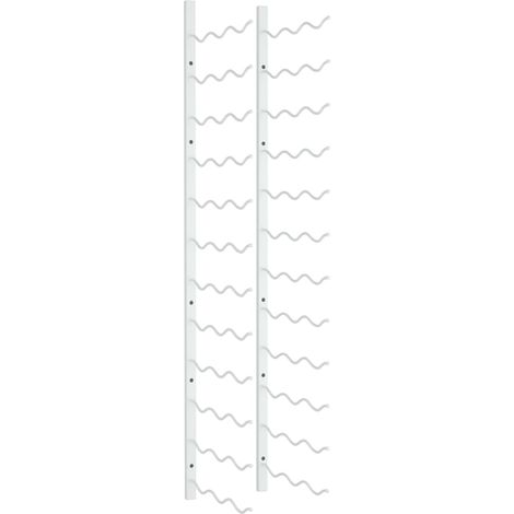 Casier à vin mural pour 36 bouteilles Blanc Fer CFW868670 (1/5)