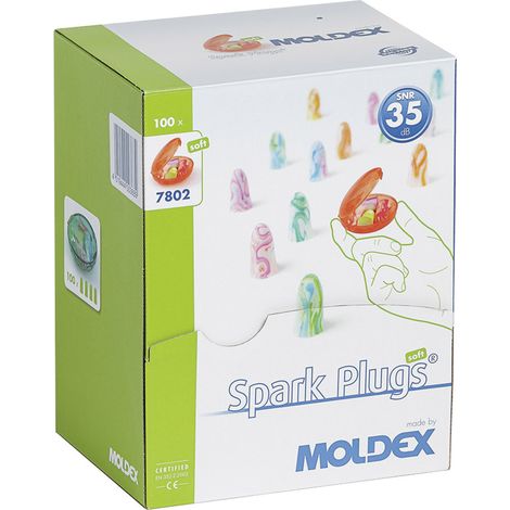Moldex 780201 SPARK PLUGS Gehörschutzstöpsel 35 dB einweg EN 352-2 200 Paar (1/5)